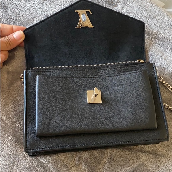 LV black leather Cross Body bag - Picture 6 of 8